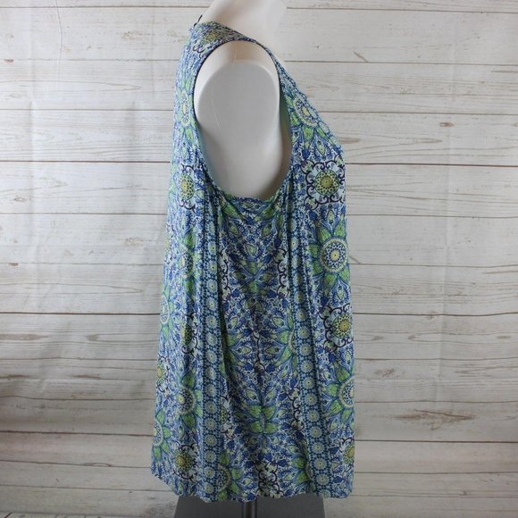 J. Jill L Sleeveless Button Tunic Top Shirt - Picture 4 of 6